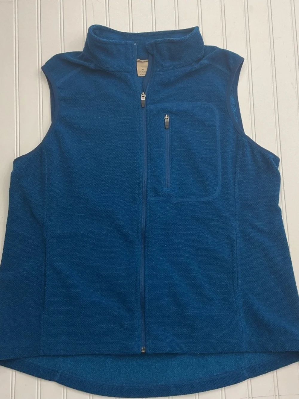 Duluth Trading Co Men's Full Zip Utility Fleece Vest Blue Size XL